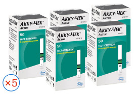 Тест-смужки Акку-Чек Актив 50 шт. (5 упаковок)