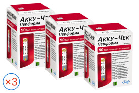 Тест-смужки Акку-Чек Перформа 50 шт. (3 упаковки)