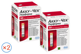 Тест-смужки Акку-Чек Перформа 50 шт. (2 упаковки)