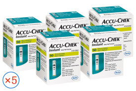 Тест-смужки Акку-Чек Інстант 50 шт. (5 упаковок)