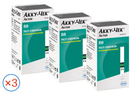 Тест-смужки Акку-Чек Актив 50 шт. (3 упаковки)